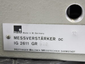 HBM MESSVERSTARKER IG 2611 GR S33 -used-