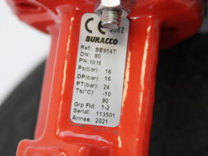 BURACCO Absperrklappe DN 80 SE914T -used-