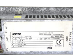 Lenze EZF3008A003 / 390307  Funkenstörfilter – used –