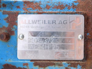 Allweiler AE 4H 25 Exzenterschneckenpumpe + NORD SK 100L/4 CUS TF F Motor – used –