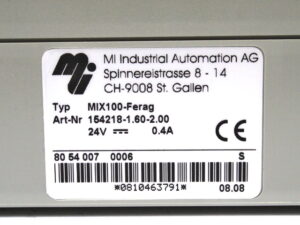 MI Industrial Automation MIX100-Ferag Servoantrieb – OVP/unused –