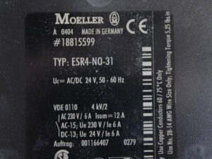 Moeller ESR4-N0-31 Sicherheitsrelais -used-