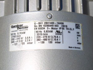 Gardner Denver G-BH1 2BH1400-7AH06 Vakuumpumpe -unused-