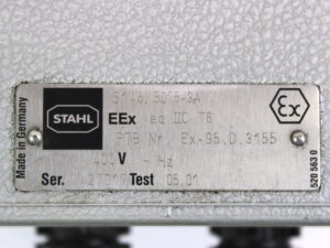 STAHL EEx ed IIC T6 8146/5075-3A Sicherheitsschalter -used-