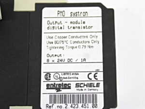 Schiele entrelec 2.423.451.00 Ausgangsmodul PMO System -OVP/unused-