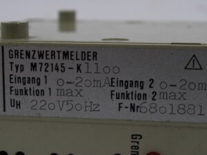SIEMENS M72145-K1100 Grenzwertmelder -used-