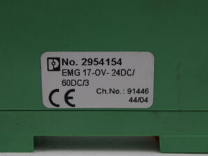 PHOENIX CONTACT  EMG 17-OV- 24DC/ 60DC/3 – Solid-State-Relaismodul -used-