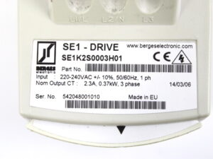 Berges electronic Smart Drive SE1K2S0003H01 Frequenzumformer -used-