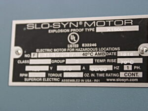 Superior Electric Slo-Syn Motor X1500 -unused-