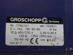 GROSCHOPP WK 1704501 Motor -refurbished-