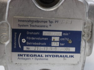 INTEGRAL HYDRAULIK PT 2-6.3 211-1319-014-006 Hydraulik Pump -used-