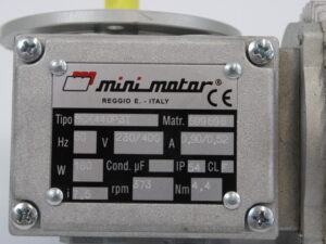Mini Motor MCK440P3T 3-Phasen AC-Getriebemotor -used-