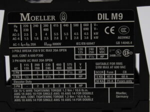 Moeller DILM9-10 Leistungsschütz -unused-