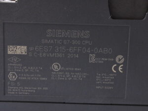 Siemens SIMATIC S7 6ES7315-6FF04-0AB0 Failsafe Baugruppe FS:05 -unused-