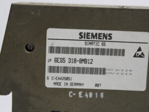 SIEMENS 6ES5318-8MB12 SIMATIC S5 – E: 01 -used-