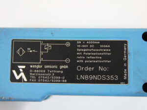 Wenglor Sensoric LN89NDS353 Spiegelreflexschranke -used-