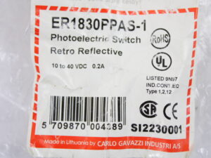 Carlo Gavazzi ER1830PPAS-1 Fotoelektrische Sensoren -unused/ovp-