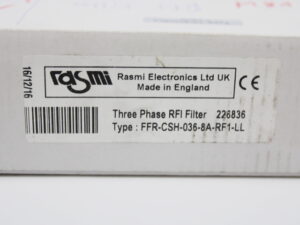 Rasmi Electronics FFR-CSH-036-8A-RF1-LL Three Phase RFI Filter -unused/OVP-