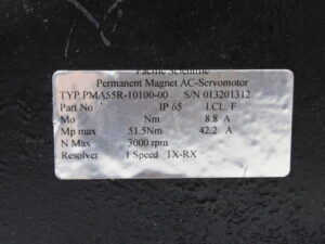 Pacific scientific PMA55R-10100-00 Permanent Magnet AC-Servomotor -used-