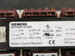 SIEMENS 4EP3600-2US00 Netzdrossel 3 Phasen -used-