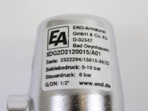 END-Armaturen XDG2D2120015/A01 druckgesteuertes Ventil -unused-
