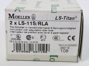 Möller LS-11S/RLA Positionsschalter 2 Stück -unused/OVP-