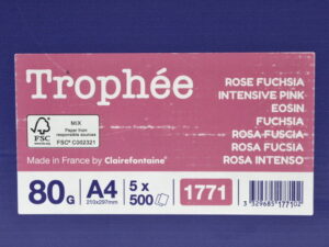 Trophée Rosa Intenso 1771 2500 Blatt 80g A4 Druckerpapier / Kopierpapier – OVP/unused –