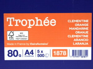 Trophée Orange 1878C 80g A4 2500 Blatt Druckerpapier – OVP/unused –