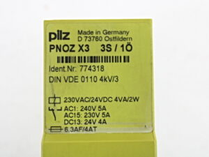 PILZ PNOX X3 3S/1Ö Sicherheits-Relay 774318 -used-