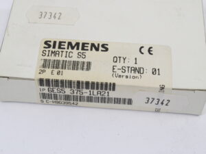 SIEMENS SIMATIC S5 6ES5375-1LA21 E:01 -unused- -OVP/sealed-