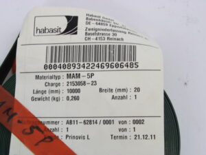 Habasit MAM-5P Flachriemen Maschinenband 20 x 1000  mm -unused-