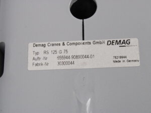 Demag RS 125 G 75 Radmodul Radblocksystem -unused-