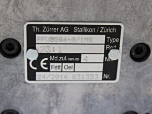 TH. ZÜRRER PFV50B4-0/1MG Asynchronous Motor -unused-