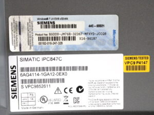 SIEMENS SIMATIC 6AG4114-1GA12-0EX0 IPC847E Rack-PC – OVP/unused –