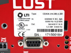 LUST LTI CDA34.014,W3.0,BR 5,5kW Frequenzumrichter – OVP/unused –