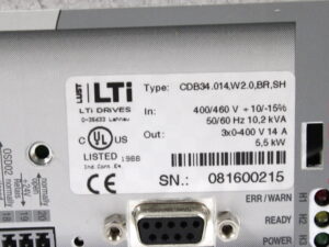 LUST LTI CDB34.014,W2.0,BR,SH 5,5kW Frequenzumrichter – OVP/unused –
