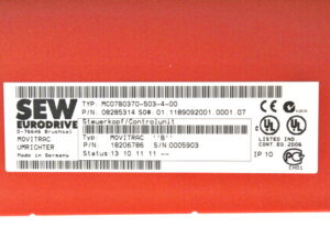 SEW MC07B0370-503-4-00 37kW Frequenzumrichter + SEW HLD 110-500-75 NF085-503 Netzfilter – OVP/unused –