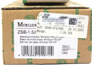Moeller ZSB-1.5/8-S/+/-/PE-EI 224071 WinBloc Brückenmodul – OVP/unused –