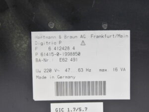 Hartmann & Braun Digitric P 61415-0-1998850 -used-