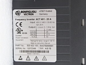 BONFIGLIOLI VECTRON ACT 401-23 A Frequenzumrichter -OVP/unused-