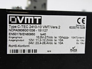 VMT C-TEC 2410-10 VMT/Vers.2 Gleichstromversorgung -used-