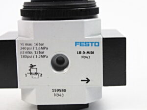 Festo LR-3/8-D-MIDI 159580 VENTIL inkl. Manometer -OVP/unused-