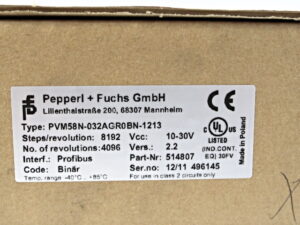 Pepperl+Fuchs PVM58N-032AGR0BN-1213 DP-Encoder -OVP/unused-