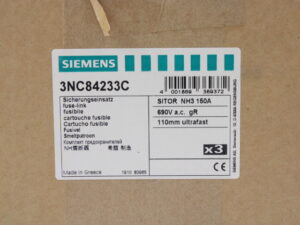 SIEMENS 3NC8423-3C Sicherungseinsatz 3 Stück -unused/OVP-