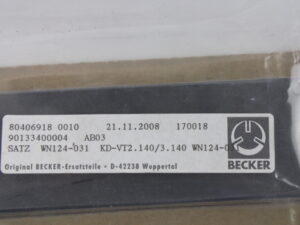 BECKER 901334 00004 WN124-031 Kohleschieber für Vakuumpumpe -OVP/unused-