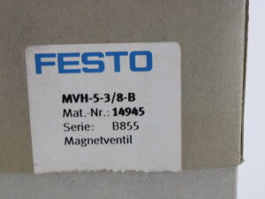 FESTO MVH-5-3/8-B Magnetventil -OVP/unused-