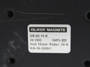 ISLIKER MAGNETE GE-60.15-K -used-