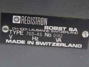 Bobst Registron 703-KS Control Box 0142 Circuit Board -used-