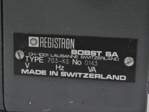 Bobst Registron 703-KS Control Box 0143 Circuit Board -used-