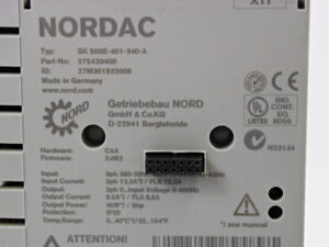 Nordac SK 500E-401-340-A Frequenzumrichter -used-